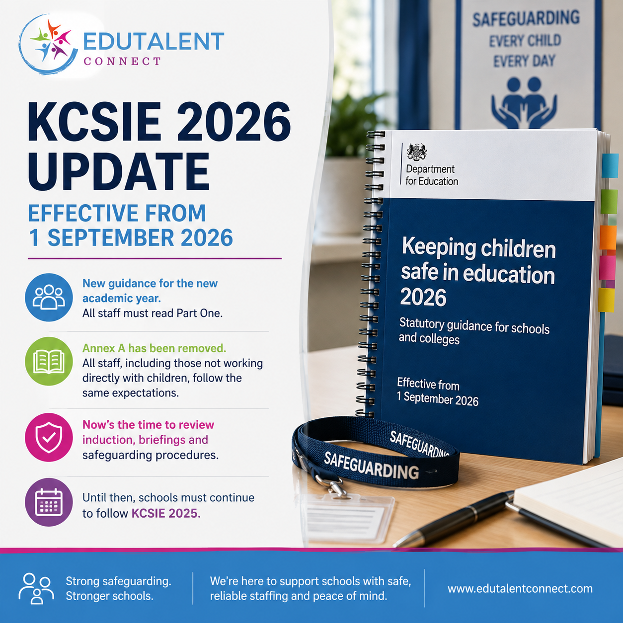 Safeguarding update: KCSIE 2026 takes effect from September
