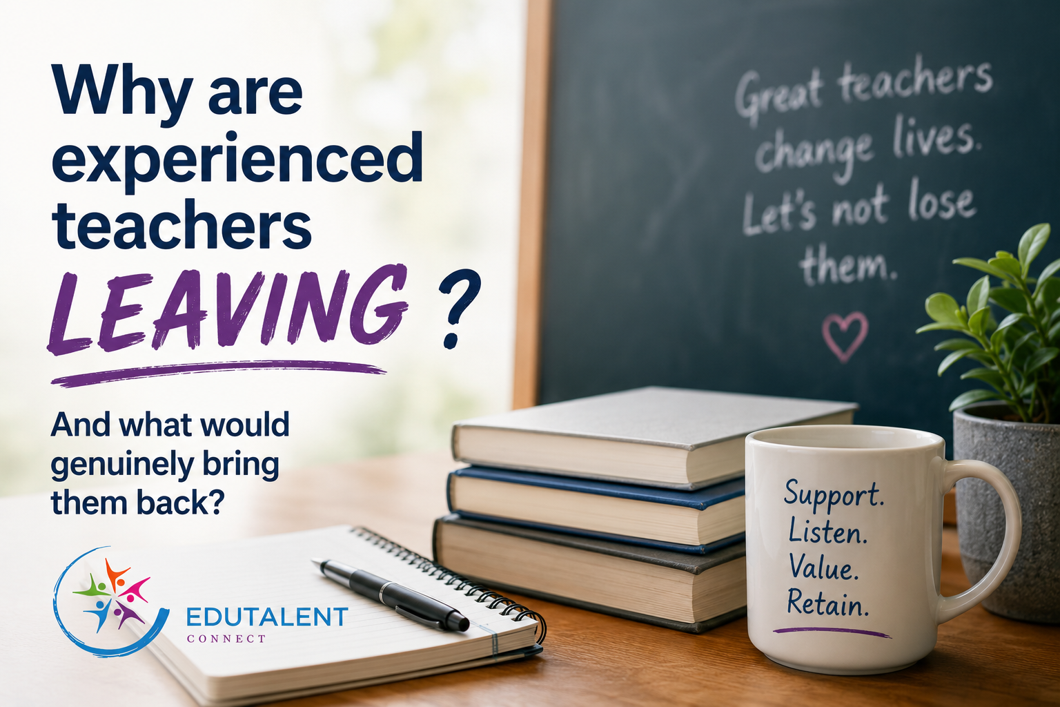 Why are experienced teachers leaving — and what would genuinely bring them back?