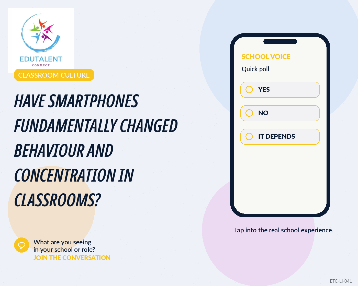 Have smartphones fundamentally changed behaviour and concentration in classrooms?