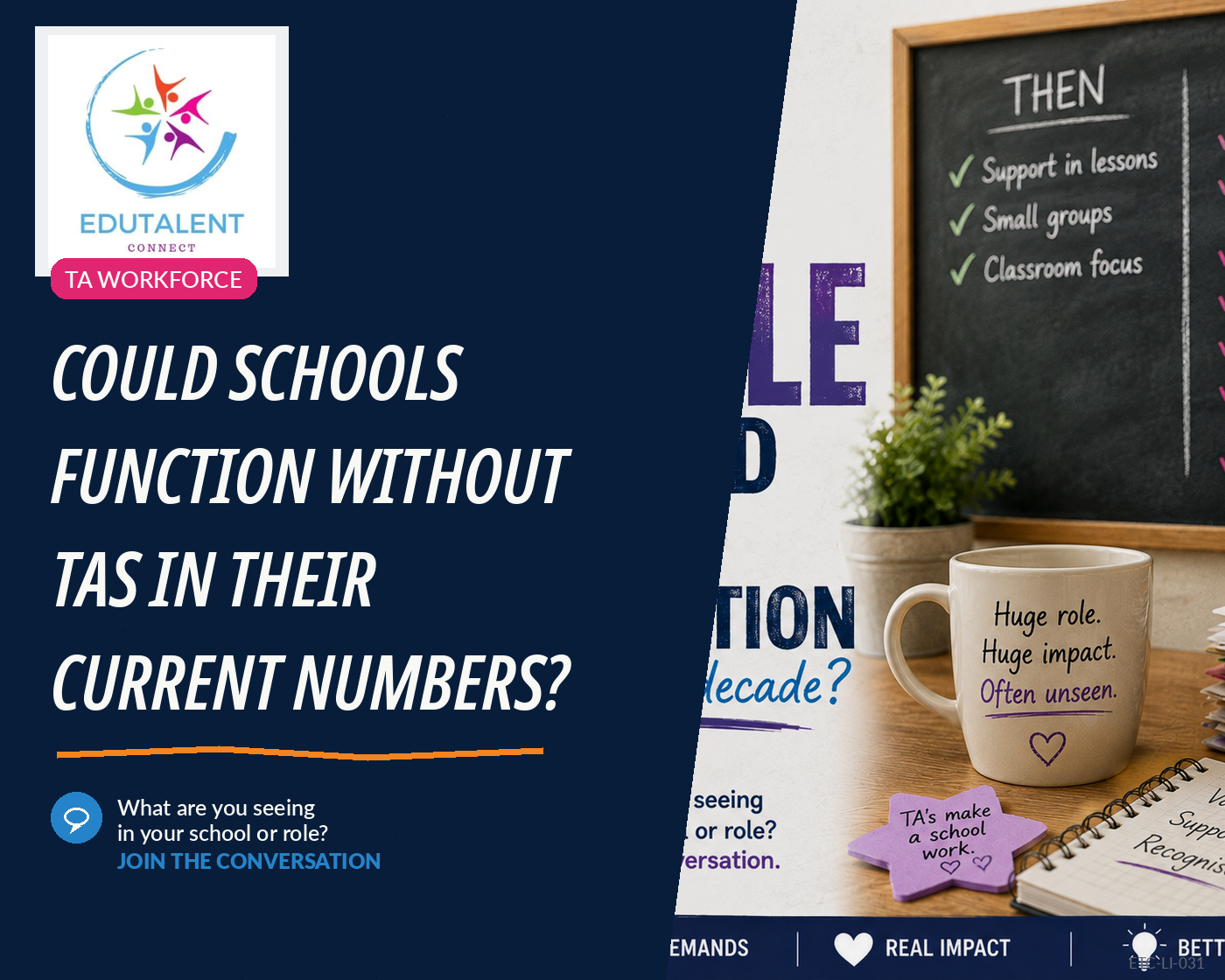 Could schools function without TAs in their current numbers?