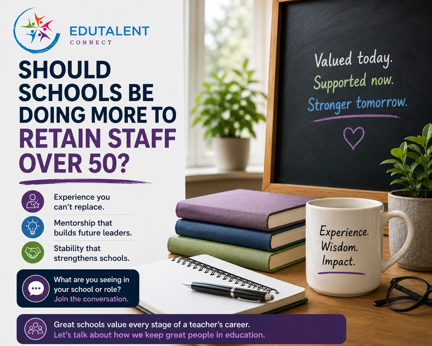 Should schools be doing more to retain staff over 50?