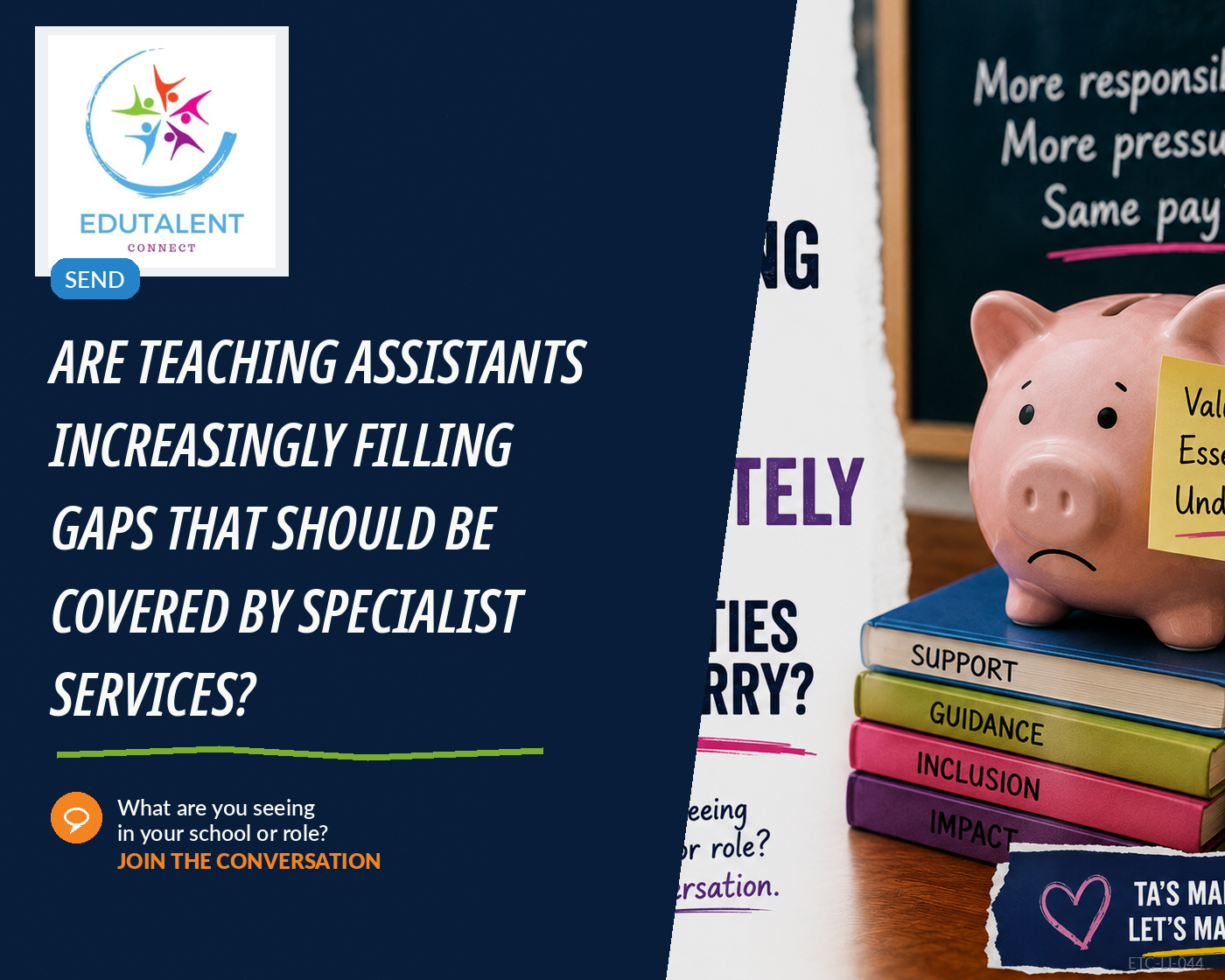 Are teaching assistants increasingly filling gaps that should be covered by specialist services?
